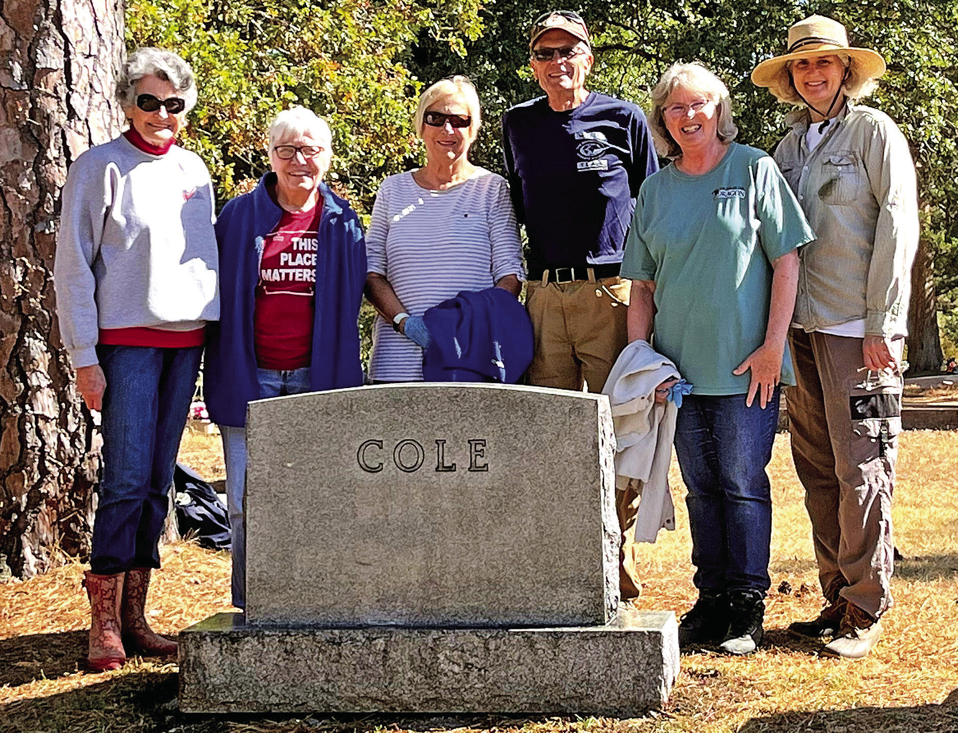 Headstone cleaning - Eureka Spring Times-Echo